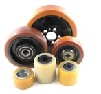 5" X 2" Solid All Polyurethane hjól